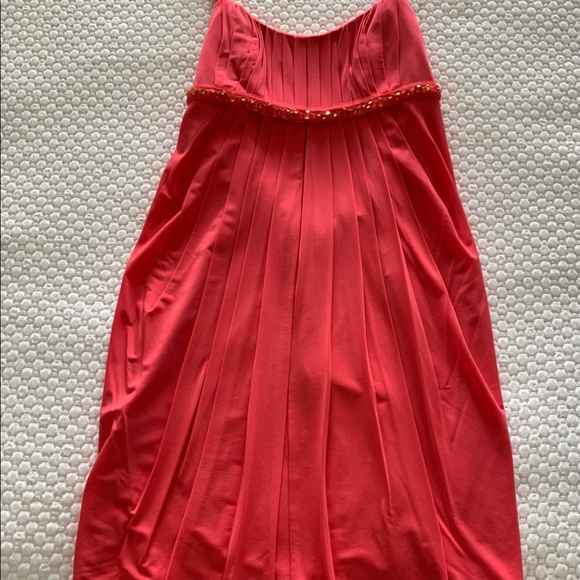 NWOT BCBGMax pink jersey geranium dress with bubble hem - Picture 1 of 6